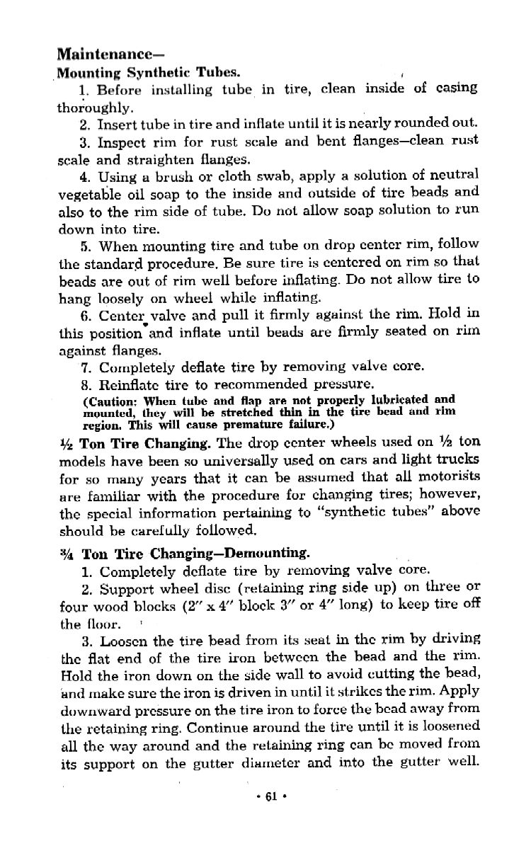 1953 Chevrolet Trucks Operators Manual Page 25